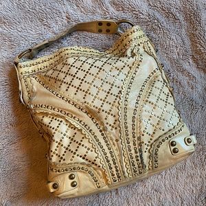 Designer Stud Muffin Large Leather Bag